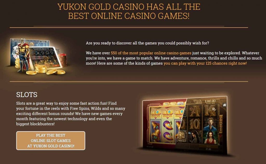 yukon gold casino en ligne